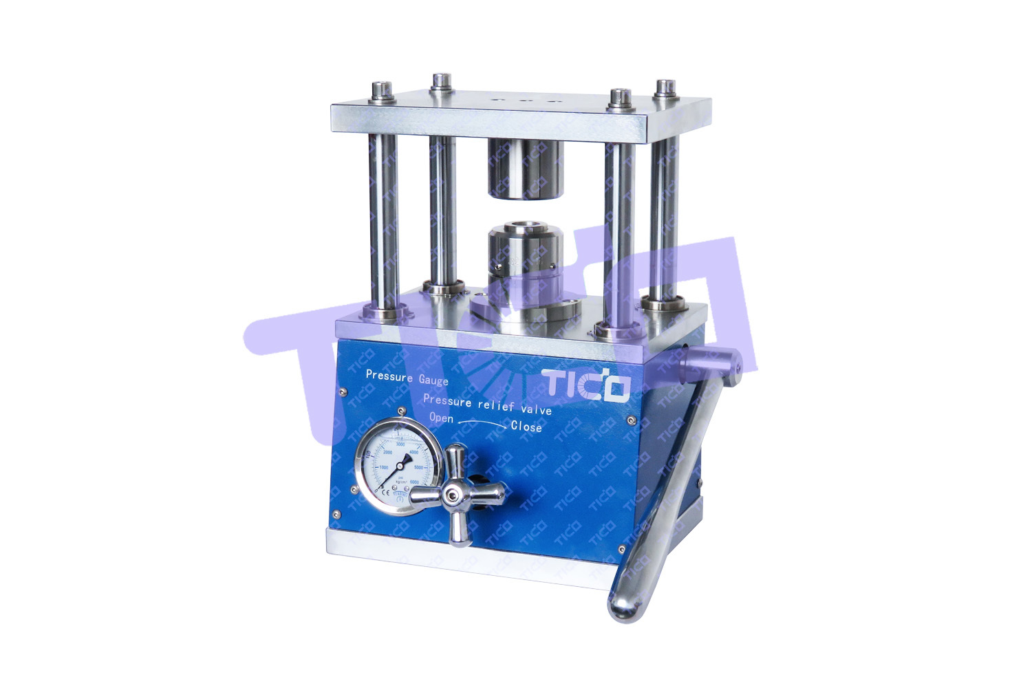 최신 회사 블로그 CR20XX 동전 세포에 대한 새로운 수동 수압 크림퍼