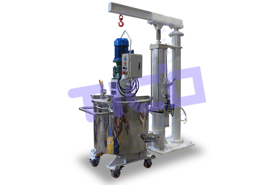 1.1KW 혼합 전력 전송 버킷 60L 행성 진공 믹서 L660*W660*H1375mm 크기